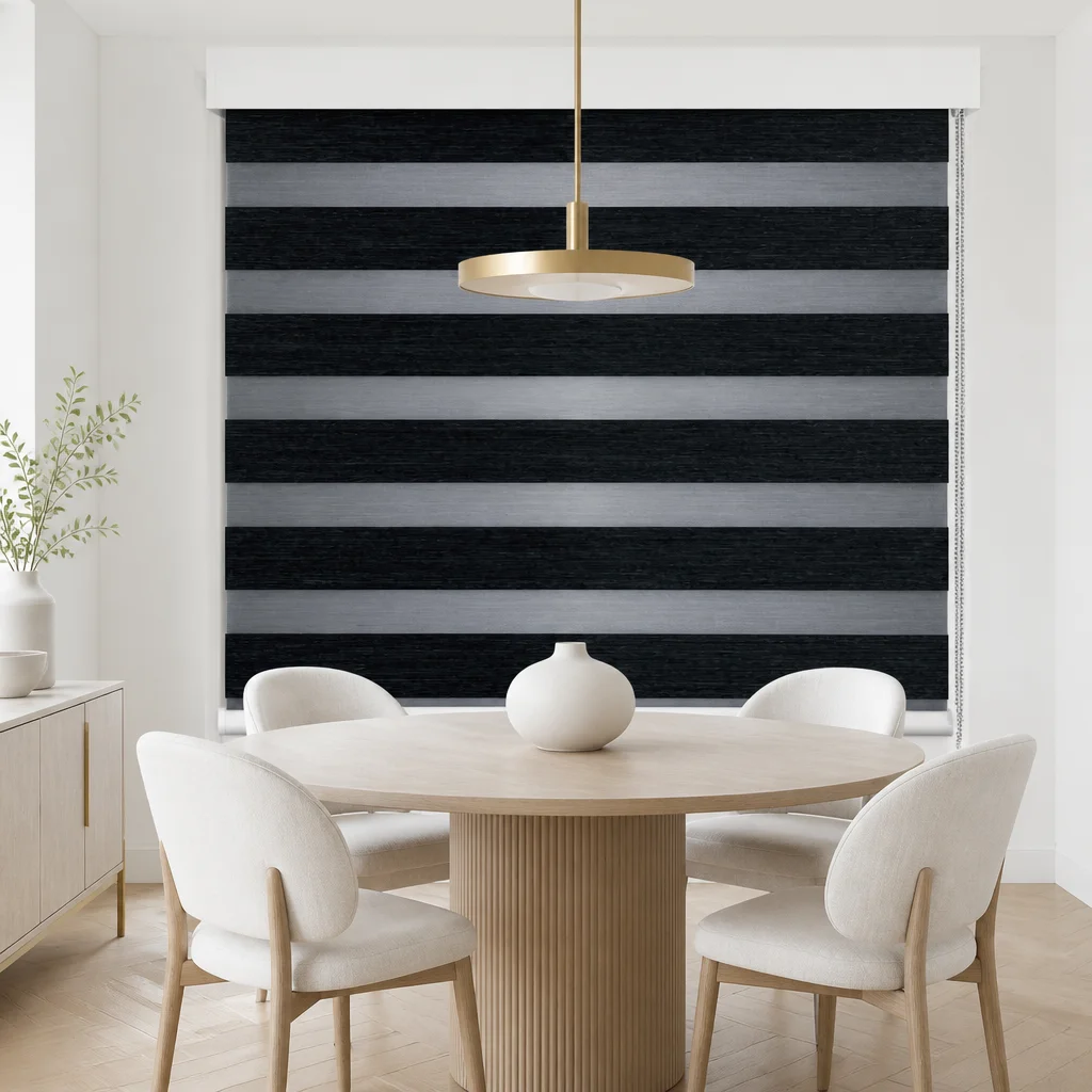 Zebra Shades Day Night Blinds Fabric Built-In Custom Size Dining Room Hotel Factory Wholesale