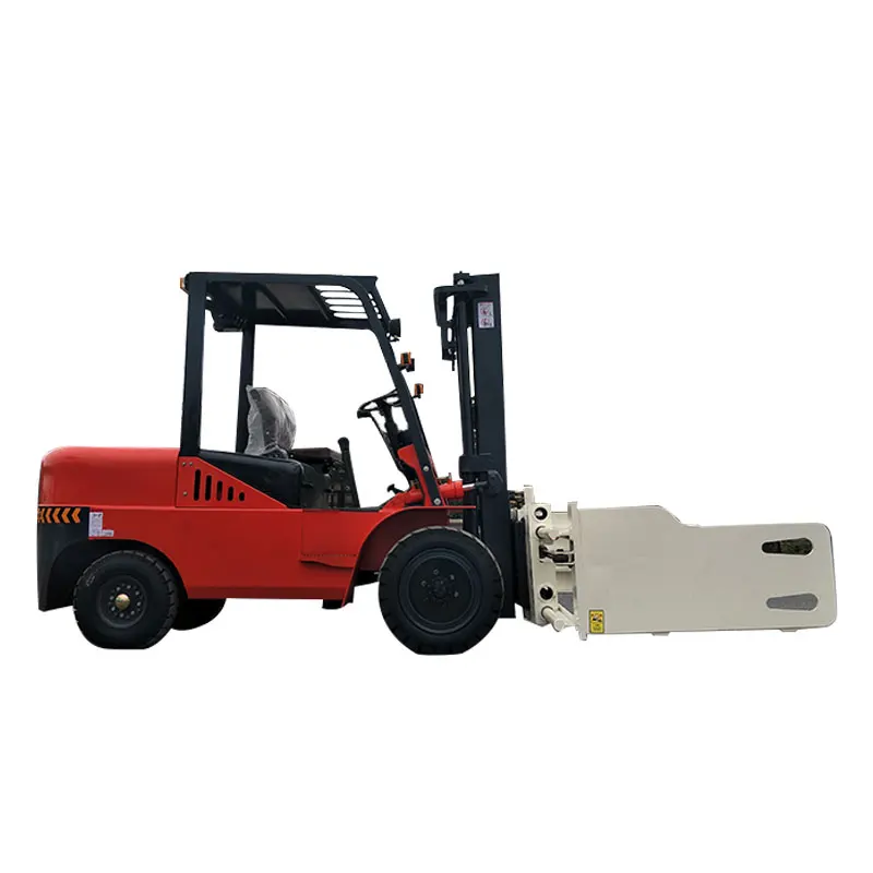 Factory Price 3000KG 3500KG 3 Ton 3.5 Ton 3 Stages Full Free Mast Forklift Diesel Truck With Paper Roll Clamp