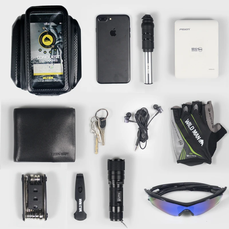 product waterproof hard shell bicycle front frame bag new image touch screen bike top tube storage organizer cycling accessories-9