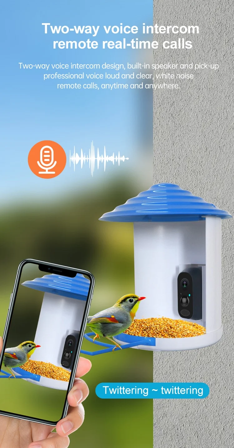 Parrot Automatic Feeder Wild Bird Feeder Canary Seed Food Container
