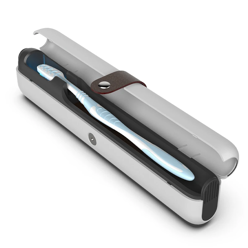 2023 новый дизайн Type-C перезаряжаемая дорожная UVC зубная щетка стерилизатор коробка стерилизатор корпус