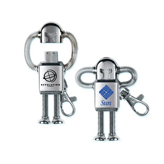 High Quality Metal Robot Shape USB Memory Flash Drive 2.0/3.0  8GB 16GB