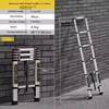 Escalera Telescópica de Aluminio Extendida y Reforzada de 2.3M