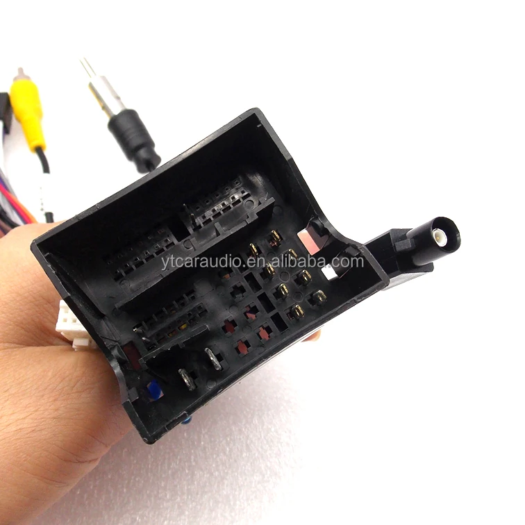 VGOL Câble Adaptateur Stéréo 16 Broches IOS DIN 36/40 Broches Voiture - Compatible Volkswagen Faisceau Câblage
