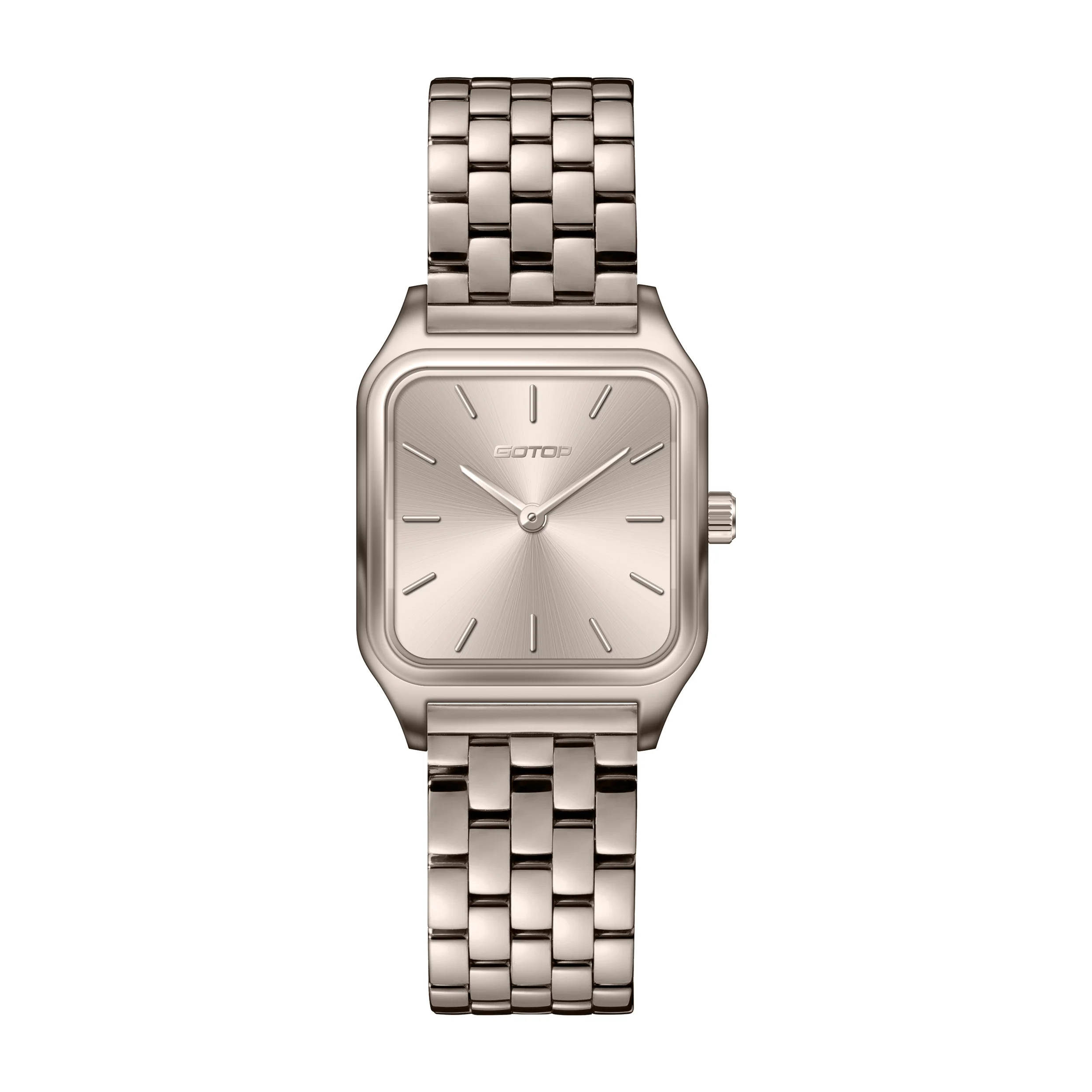 OEM Custom Logo Square Retro Quartz Fashion Vintage Female Girls Women Ladies Watch
