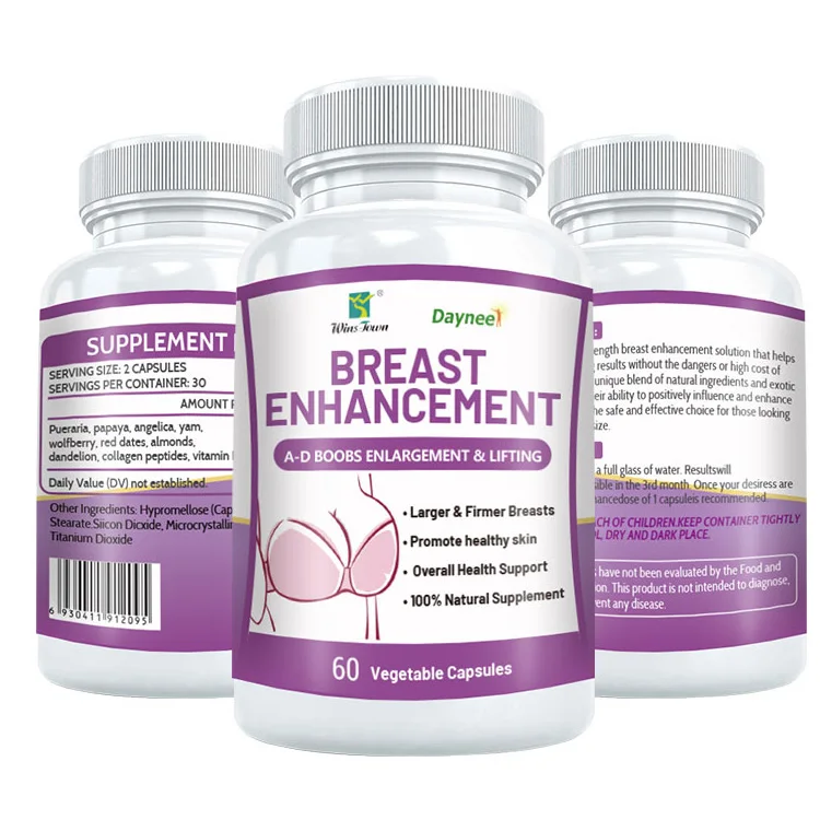 Natural Herbal Pueraria Breast Enlargement Big Boob Pills Capsules ...