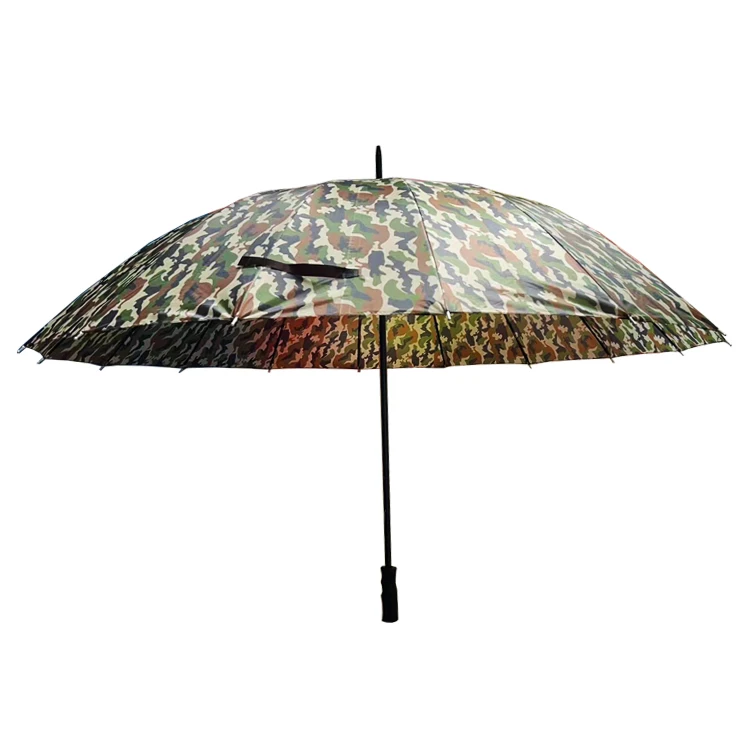 Low Moq 16 Ribs Windproof Automatic Open Straight Umbrella Rainbow ...