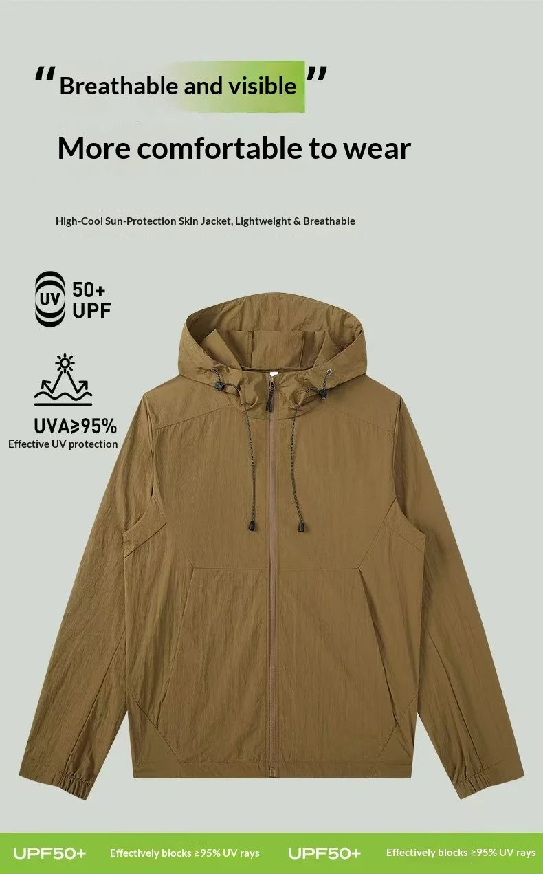 NINER9 Ice Silk Sunscreen Clothing Outdoor Mountaineering Men’s and Women’s Lightweight Sunscreen Clothing Customizable Logo preview 3