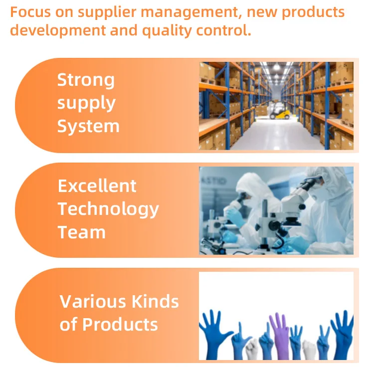 En455 Ce Serial 9inch Disposable Protective Blue Medical Nitrile