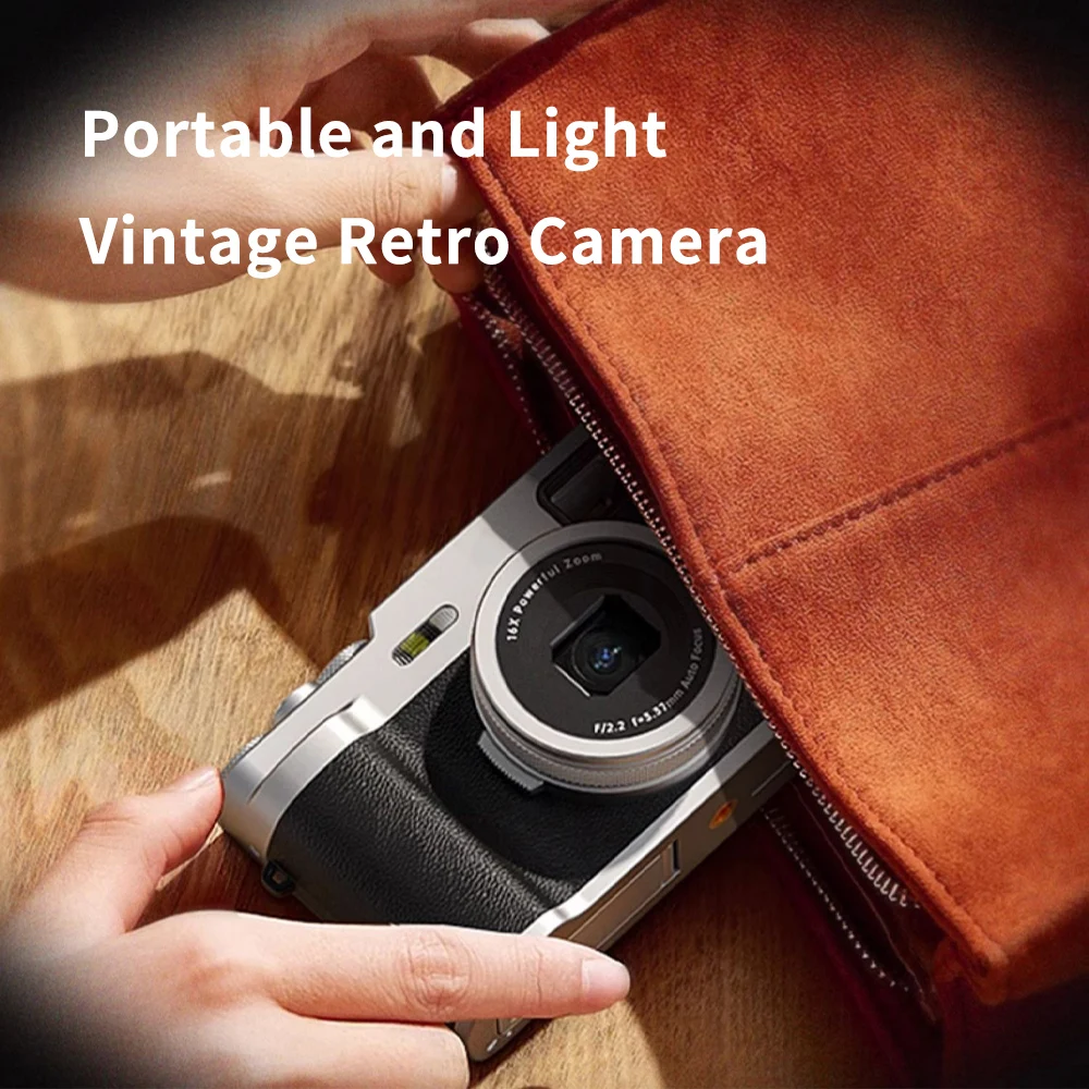 Old Fashion Retro Cameras 5K Vlogging Entry - 48MP Black