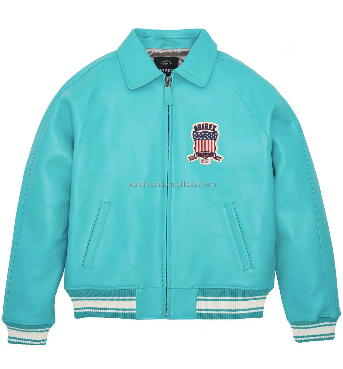 Avirex Plus-Size Authentic Casual Sport Genuine Leather Jackets