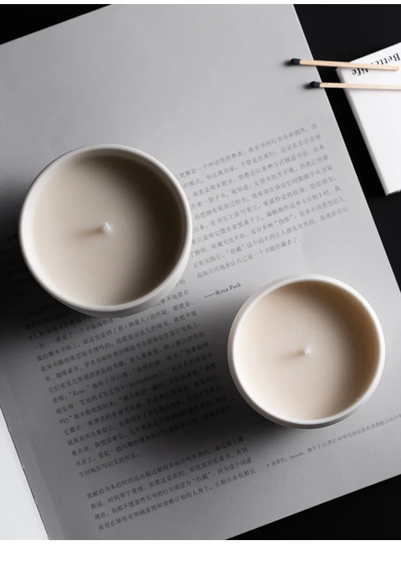 High Luxury simple white Matte Empty Candle Jar for Soy Wax Candle.jpg