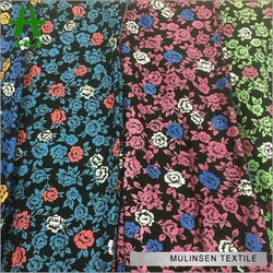 Mulinsen текстиль Профессиональный вискоза Джерси вихревой разгрузки принт искусственный шелк ткань