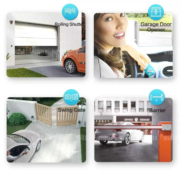 Gate Door Remote Control Key with 315 433m Frequency Remote Control Universal