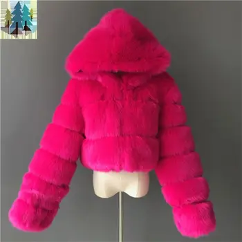 Women Jackets And Coats 2021 Fox Fur Coat For Women Clothes Trendy Plus Size Winter Short Fur Coats For Ladies