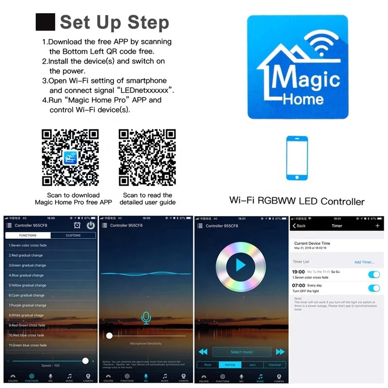 WiFi Led Controller I Smart Led Controller Setup With Magic Home Pro  Application 