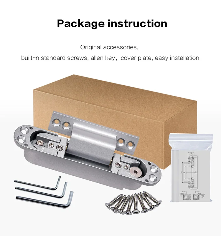 Two Way Adjustable Hinge Rebated Door Concealed Hinge 120 Degree