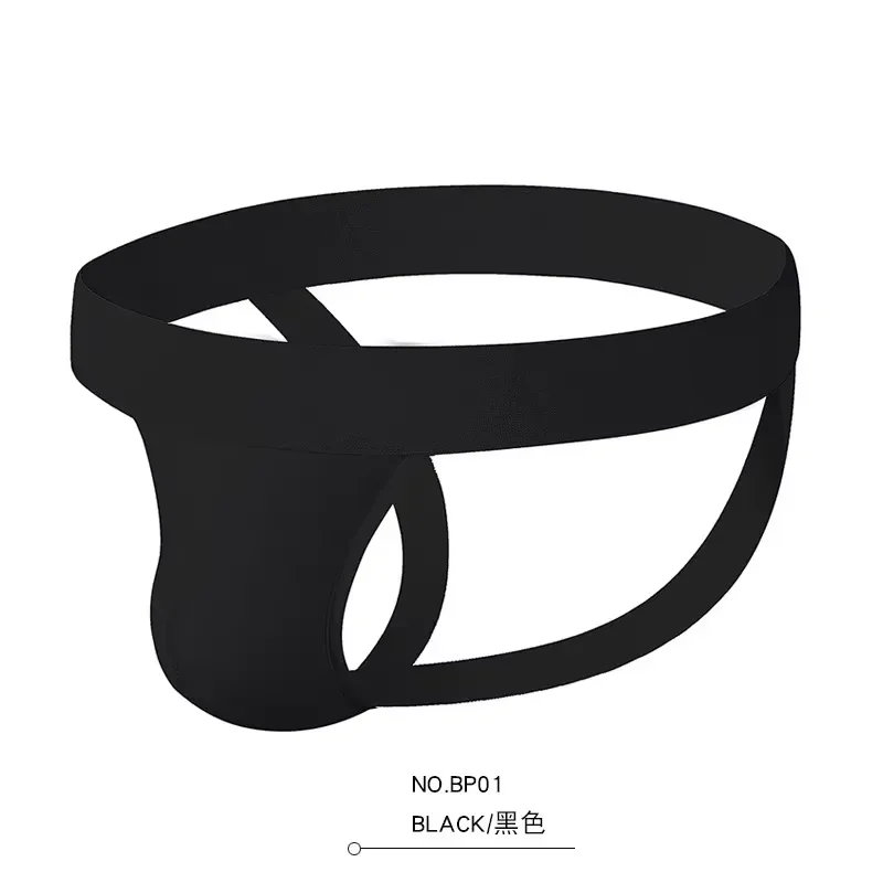 Hot Selling Male Sexy Briefs Nylon Jockstrap Athletic Supporter Erotic Breathable Thong for Gay