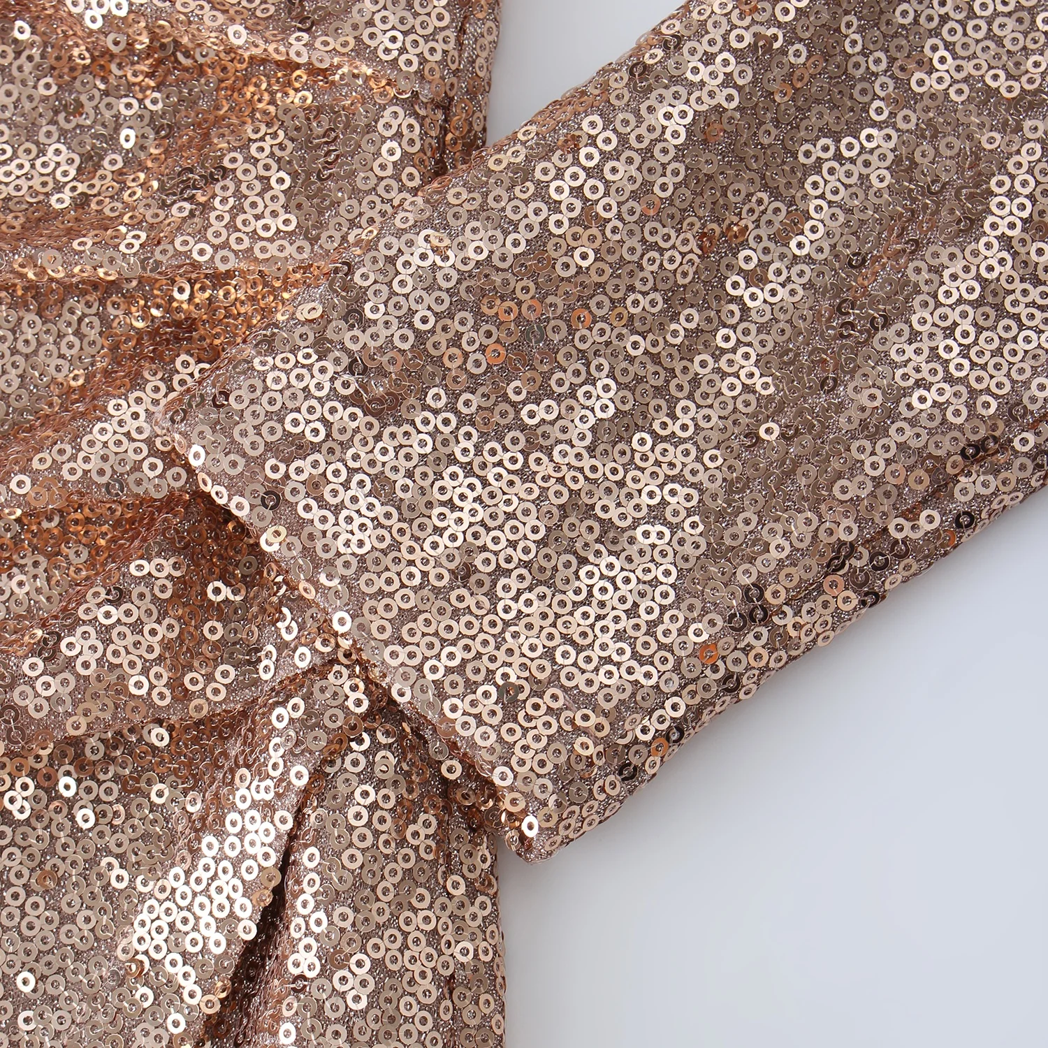 Custom Golden Spring Sequin Plunge V Neck Chic Evening Dresses Ruched Bodycon Mini Sexy Cocktail Party Luxury Dress Women 2024