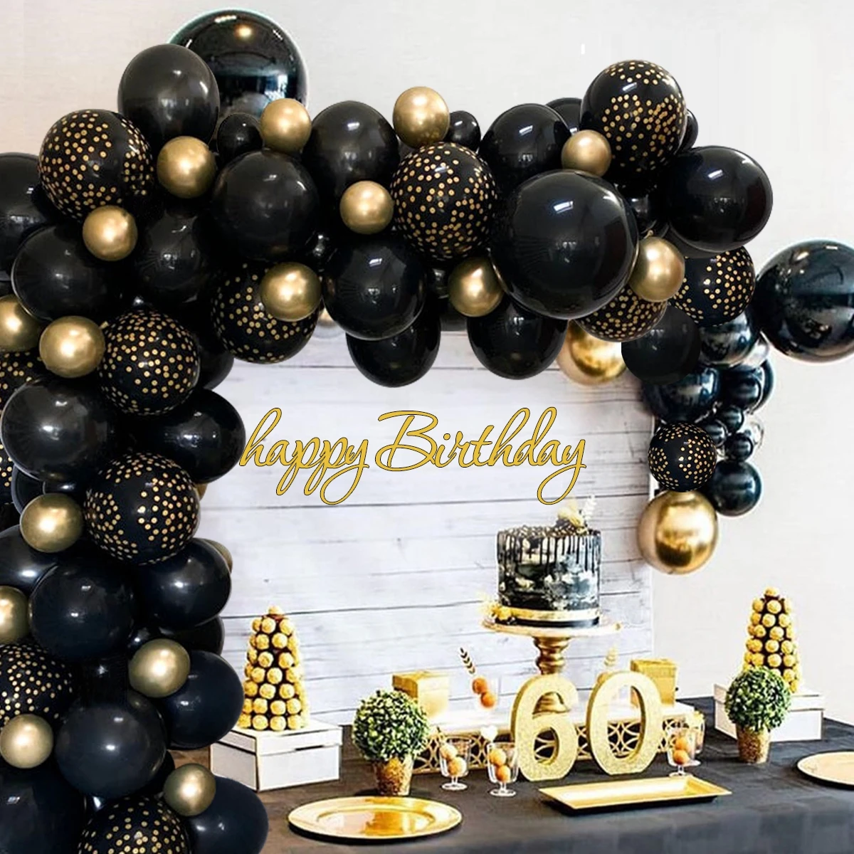 Classy Black and Gold Party Decoration, Jaipur –
