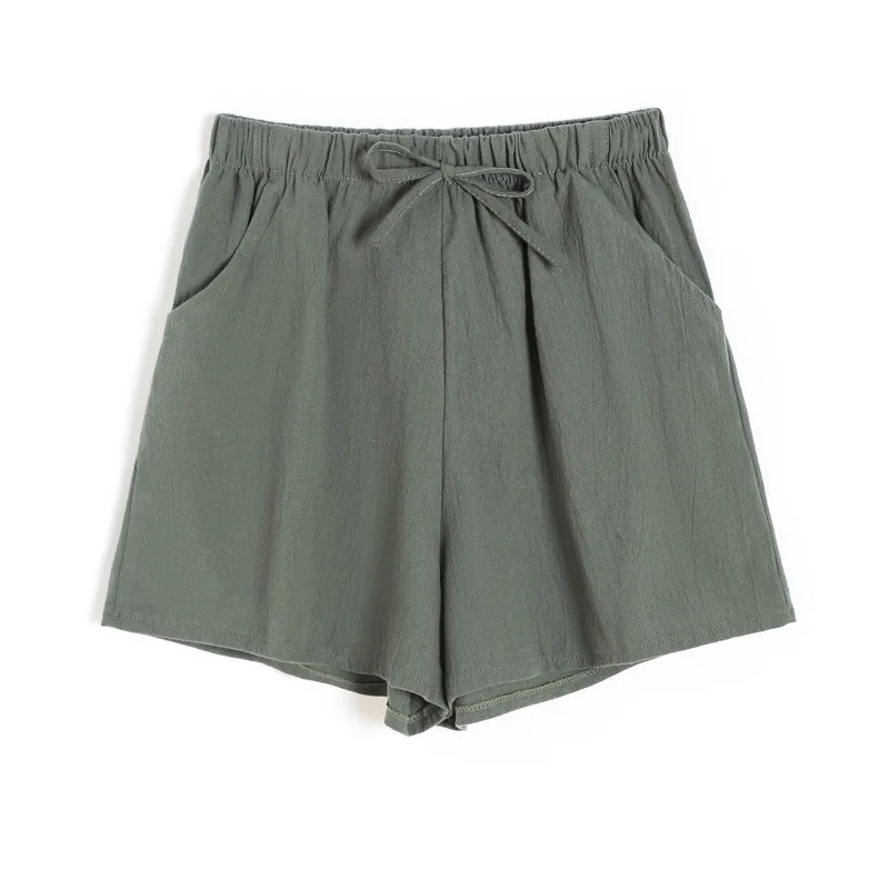 High Waisted Casual Lounge Jersey Shorts with Pockets172_voghion.com