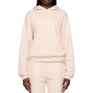 Custom Wholesale Manufacturer High Quality Women's Pink Classic Custom Logo Oversized Hoodie