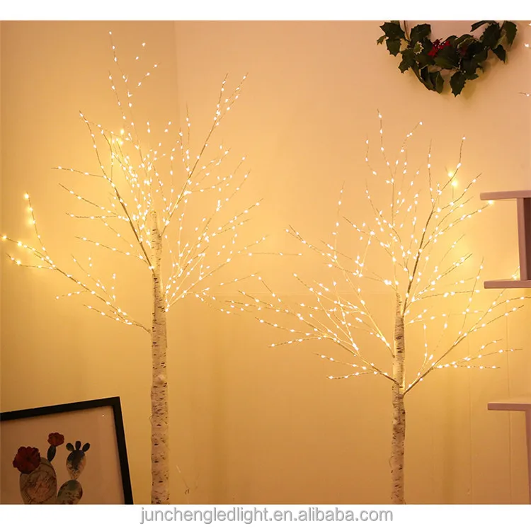 Home Decoration Led Twinkle Beleuchtet 6ft Licht Zweig Baum Home Decor Indoor Geschenk Warmweiß Led Birke Baum Lichter