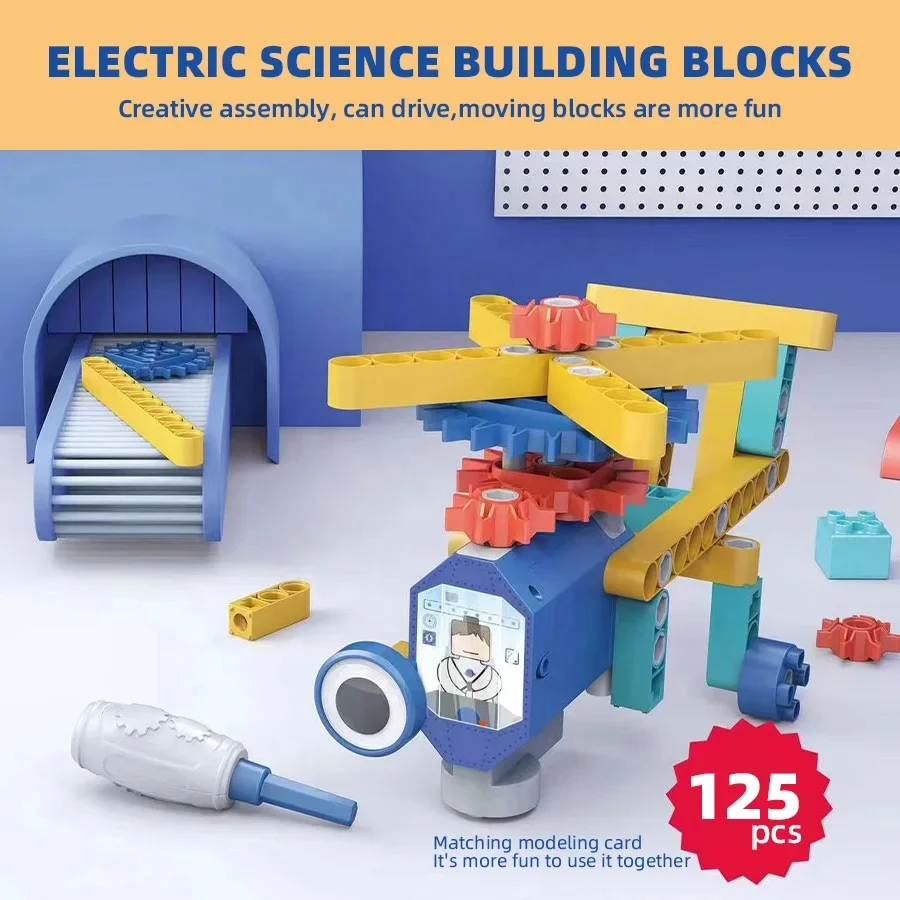 STEM Electric Gear Blocks Fun Educational Toys