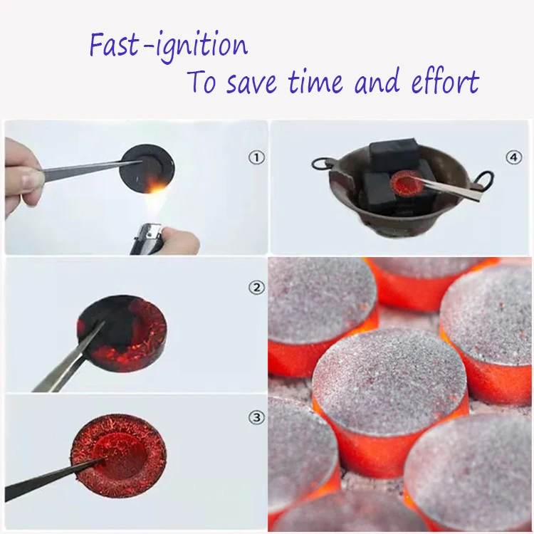 Wholesale Popular Hookah Charcoal Multi Functional Quick Burning Carbon