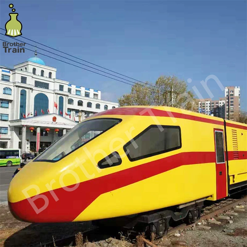 Modern Bullet Train Large Amusement Rides Indoor and Outdoor Electric Train With Track Train Ride on Track for Sale