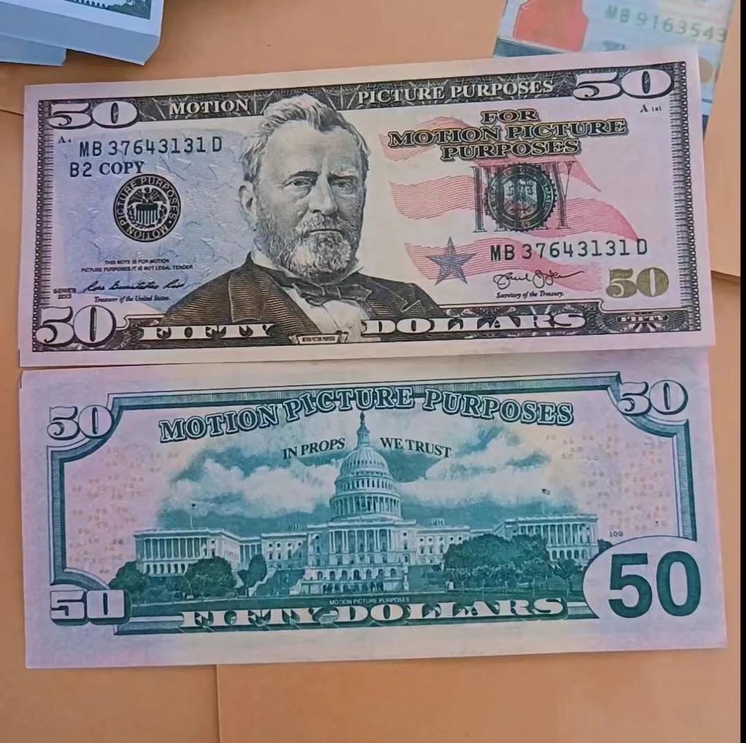 High Quality Real Aged Canadian Custom Uk Euro Grade Nz Paper Us Currency Bills Prop Money