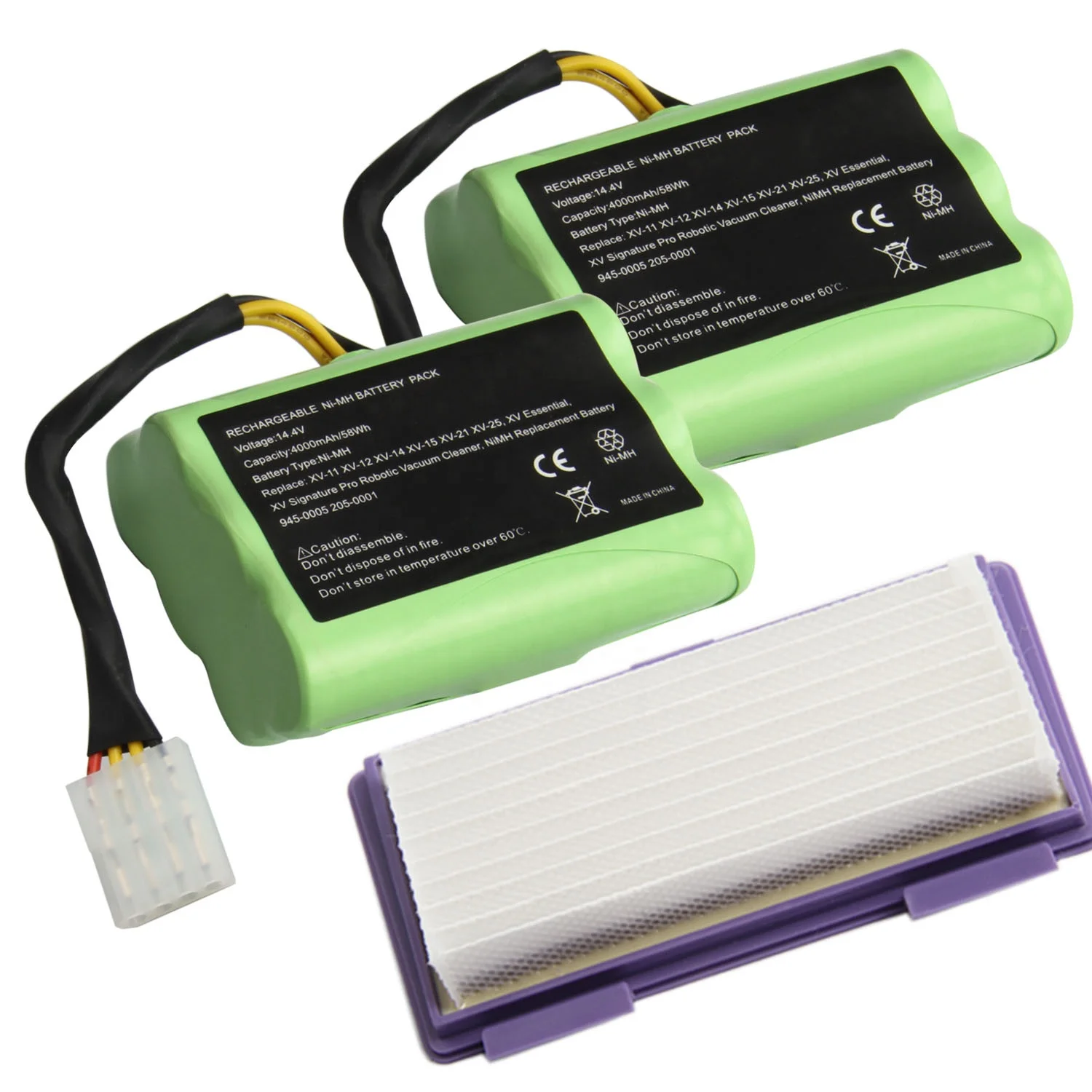 Batterie 4000mAh Compatible Neato XV Essential/Signature Pro - 7.2V, Li-Ion, Garantie 6 Mois
