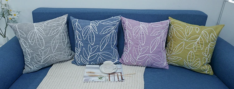 Proofing Leaf Cushion Sofa Pillowcases factory