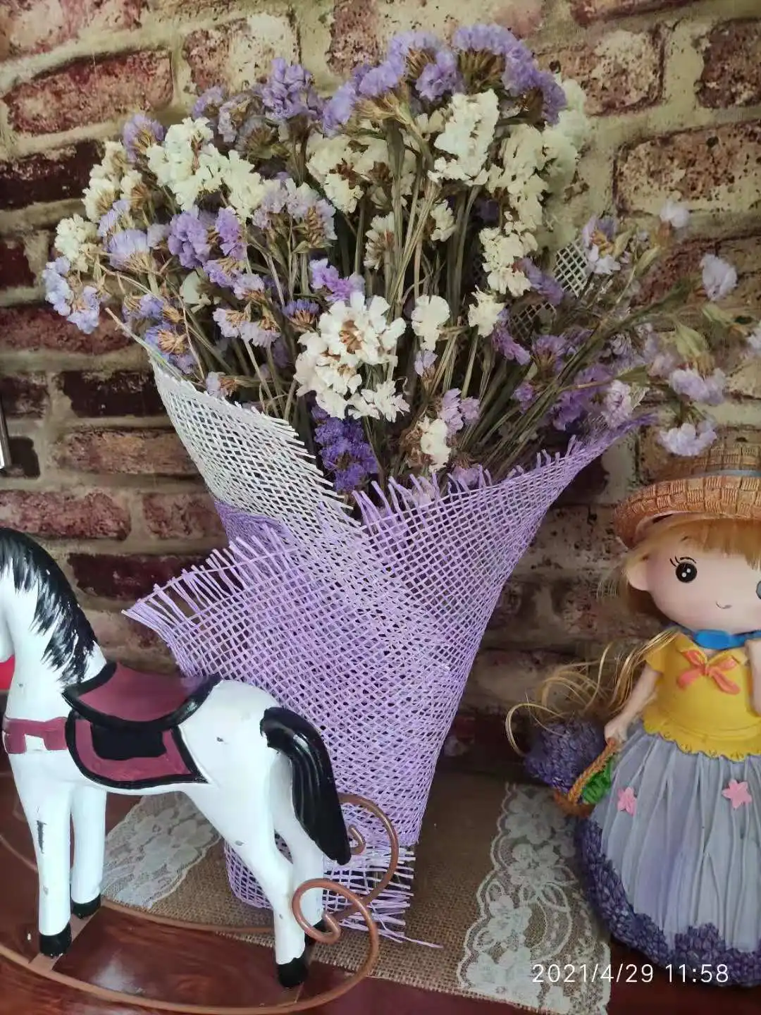 ハンドメイドcan can Lavender Burlap Deco Mesh - Perfect for Christmas Wreaths
