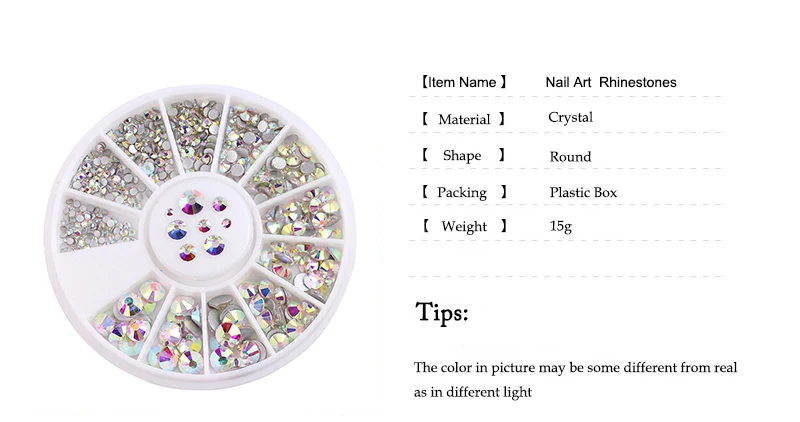 SS3-SS20 Mix Sizes Glitter Nail Rhinestone for Nails Art 3D Decorations Accessories details