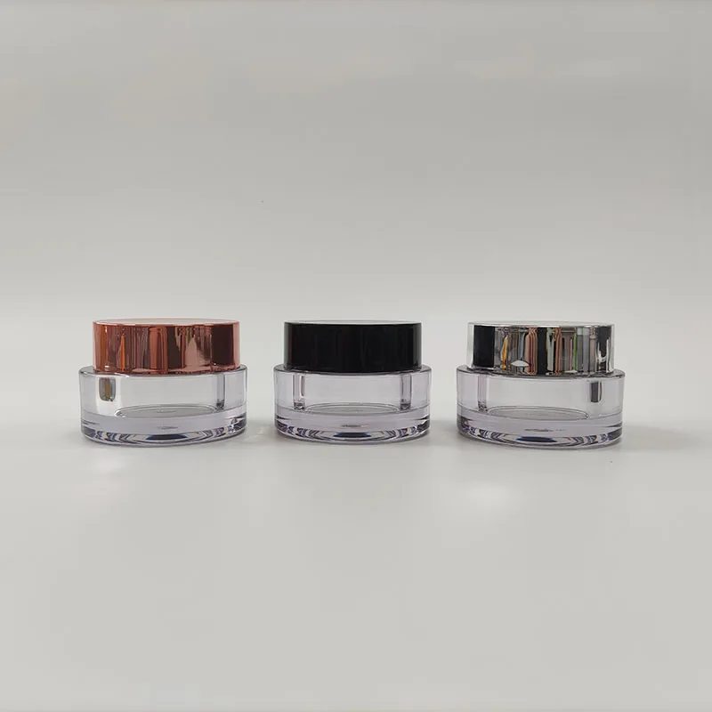 High Quality Thick Wall 50ml PETG Plastic Cream Jar Cosmetic Jar Cosmetic Body Lotion Plastic Jar