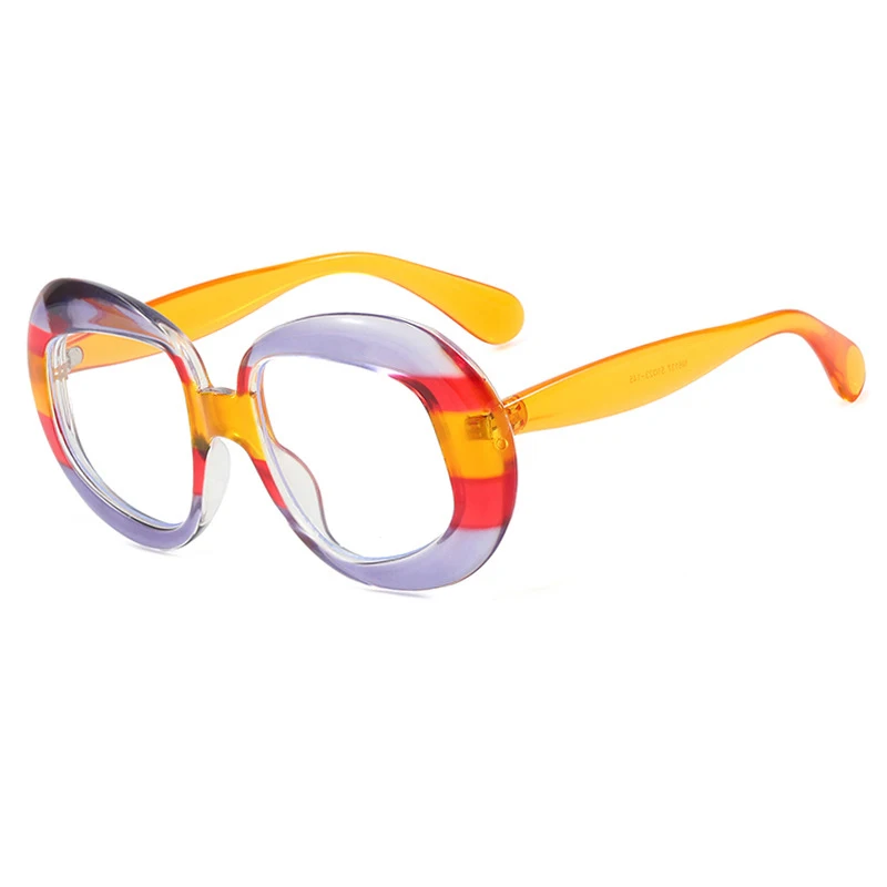 Occhiali Da Vista In Acetato Rotondi Fatti A Mano Di Stile - Foto 5