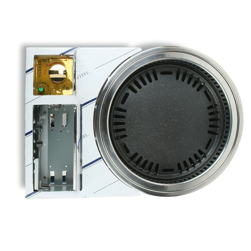 Popular Korean Commercial Multi Function Heating Quick Korean Barbecue Hotpot Gas and Charcoal BBQ Grill