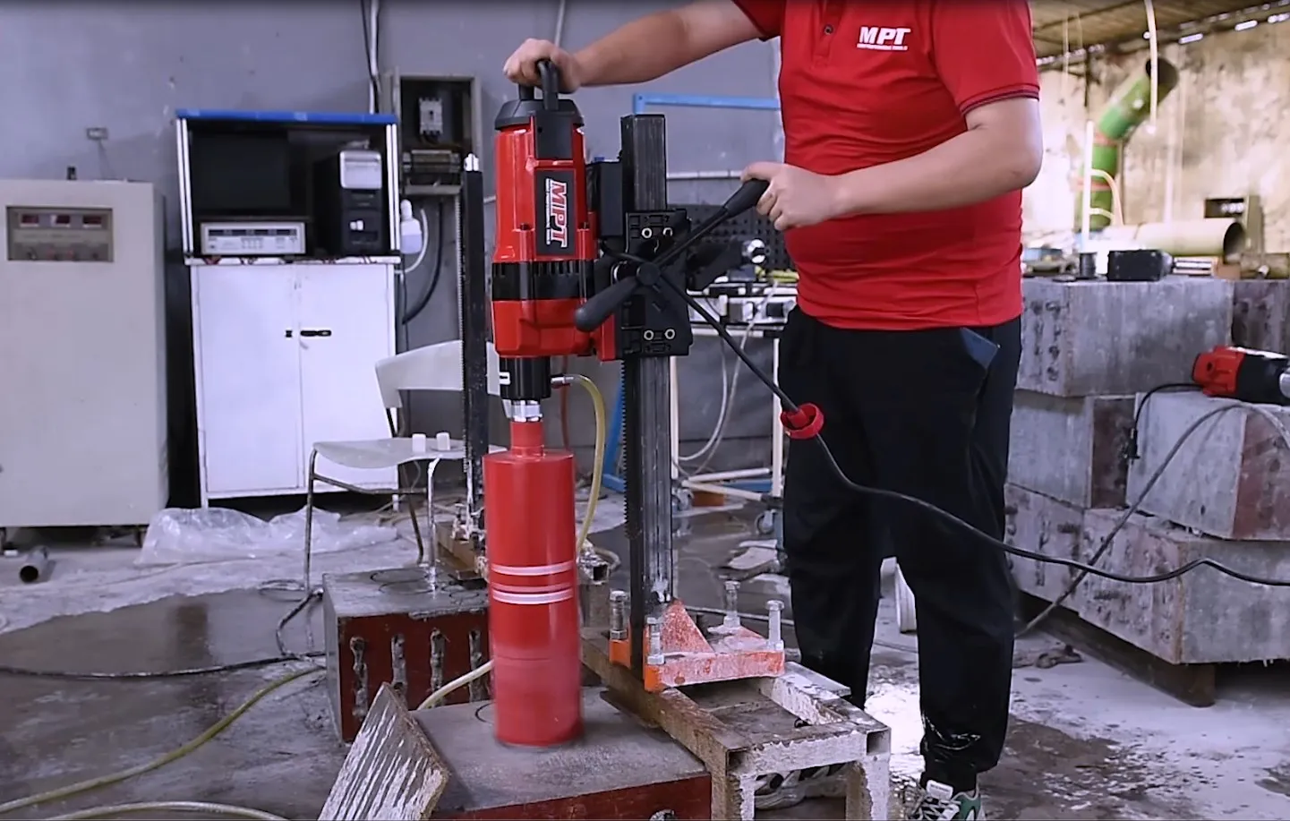 MPT MDCD2605 Concrete Core Cutting Drill Machine NO MOQ Vertical Diamond 260MM Core Drill Diamond Cutting Machine