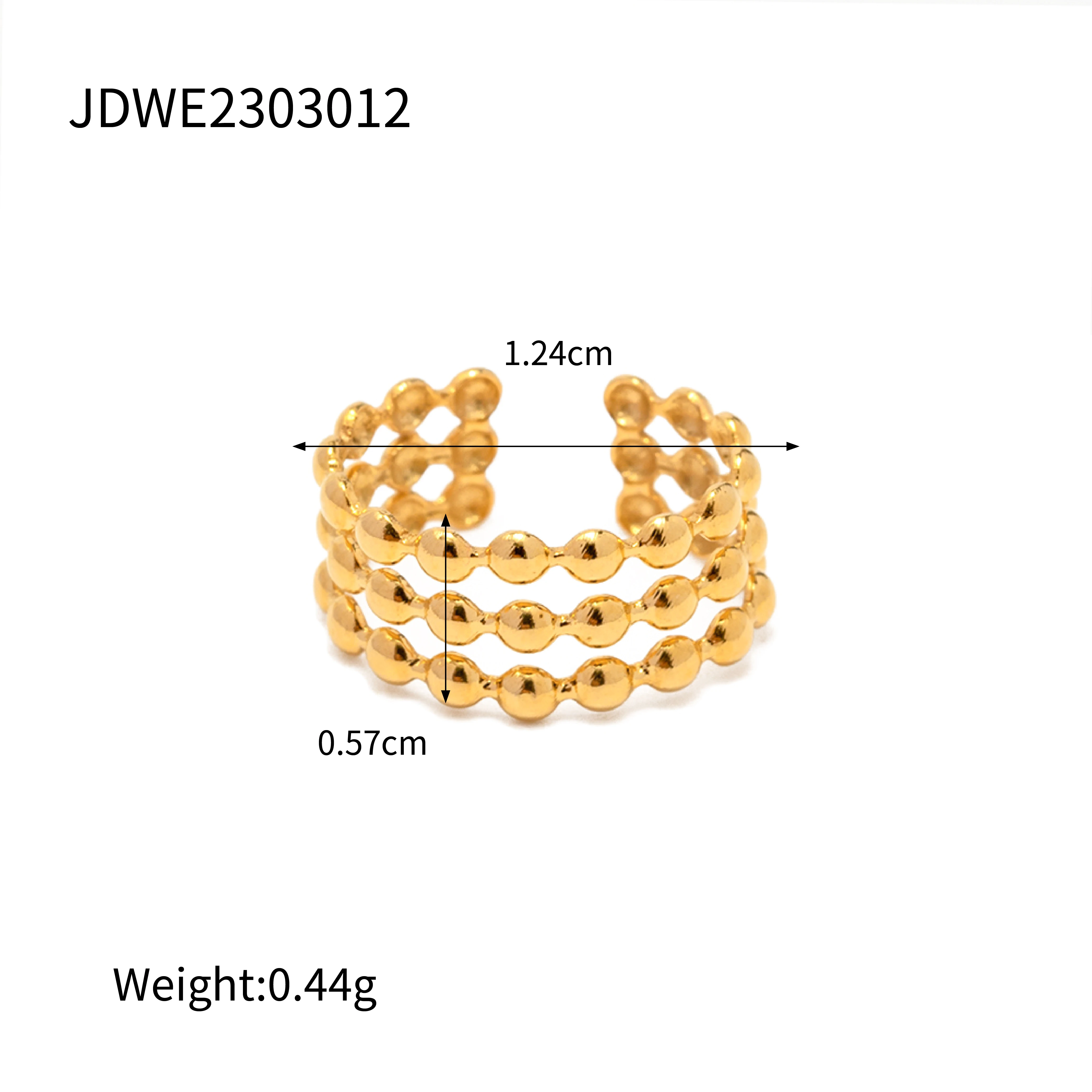 Hollow Layers Ear Cuff 2023 Trending Jewelry Products 18k Gold Plated