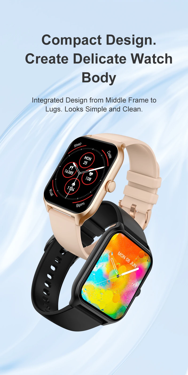 Maxtop Best Price Ce Rohs Full Touch Big Screen Smart Wrist Watch ...