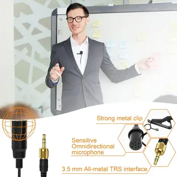 Comica Lavalier Microphone, CVM-M-O1 Omnidirectional Lapel Microphone for Sennheiser, and Other Wireless Lavalier Transmitter detail image