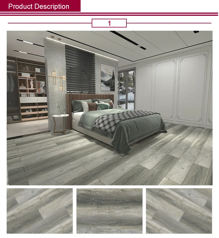 Indoor Usage SPC Rigid Vinyl Flooring Morden Self Adhesive Plastic Floor