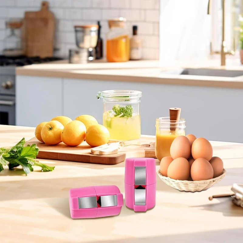 New Kitchen Tool Gadget Egg Shell Opener for Hard Boiled Eggs Peeler Breaker Separator Divider Plastic Manual Egg Shell Opener