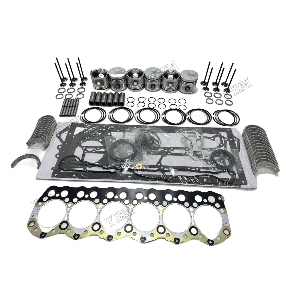 Overhaul Rebuild Kit (No Liner) for Mitsubishi S6S S6S-DT S6S-DI Engine for CAT 3046 3406E Engine Forklift Loader Excavator