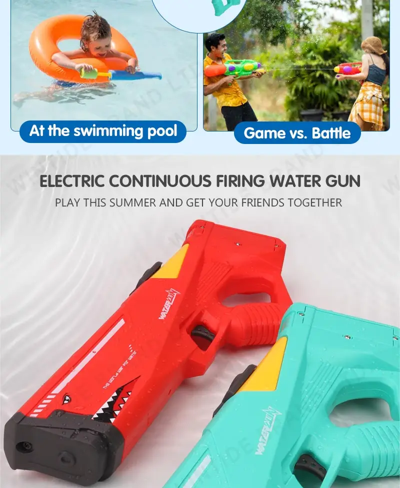 Hot Summer Sale Pc Plastic Material Electric Long Distance Water Gun ...