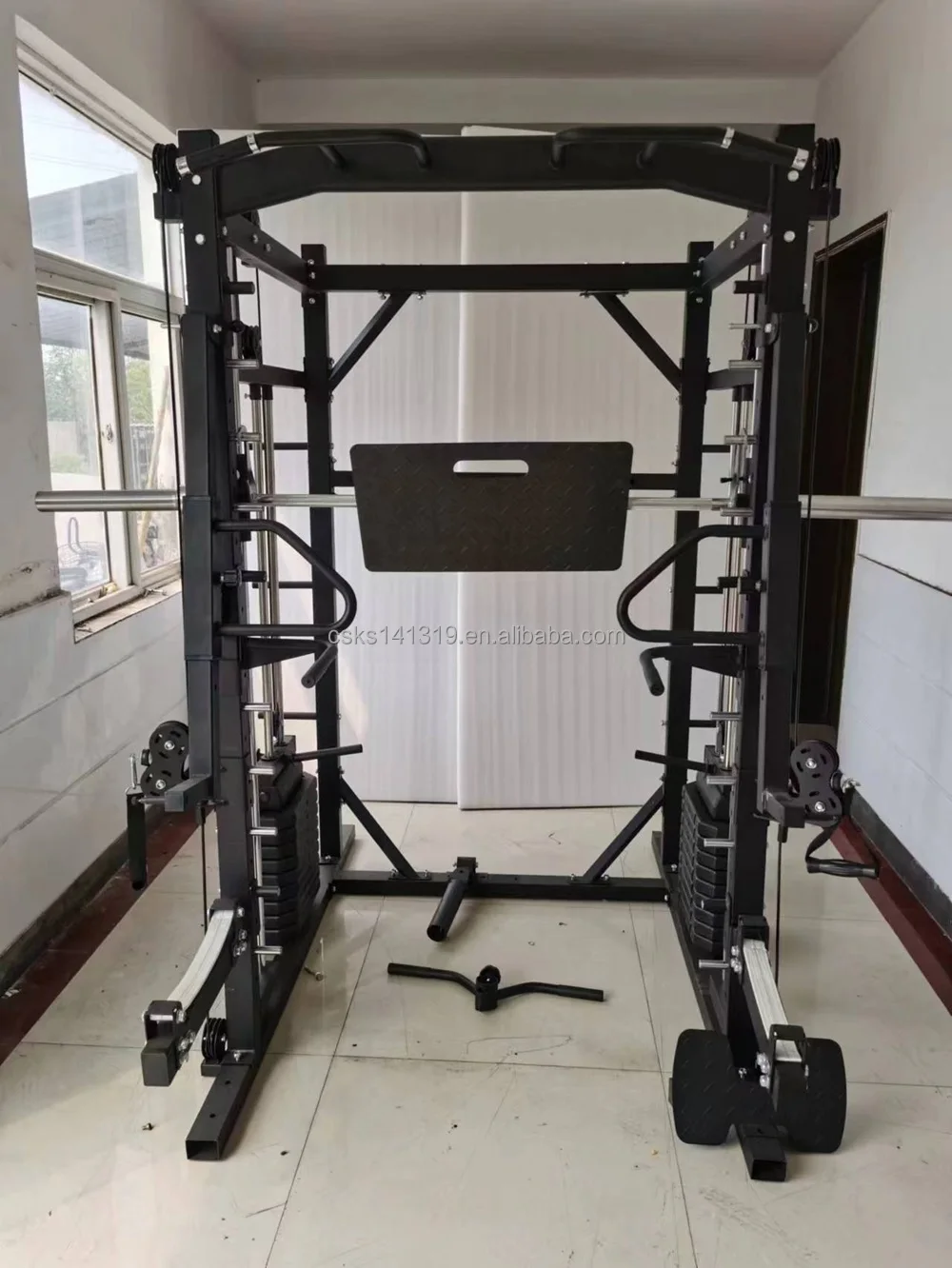 Kesun Oem/odm Multi Functional Trainer Smith Machine Station Home Using Gym Half Cage Power Rack factory