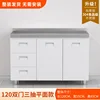 120cm double door three drawer flat style-304 stainless steel