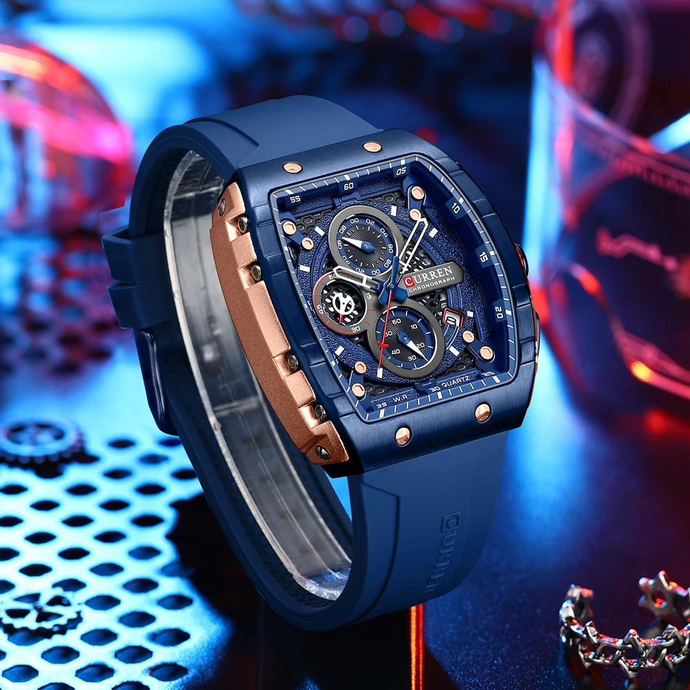 CURREN orologio da uomo Fashion Sport cronografo orologio da polso da uomo orologi Top Brand Luxury Quartz Watch cinturino in acciaio inossidabile  1511