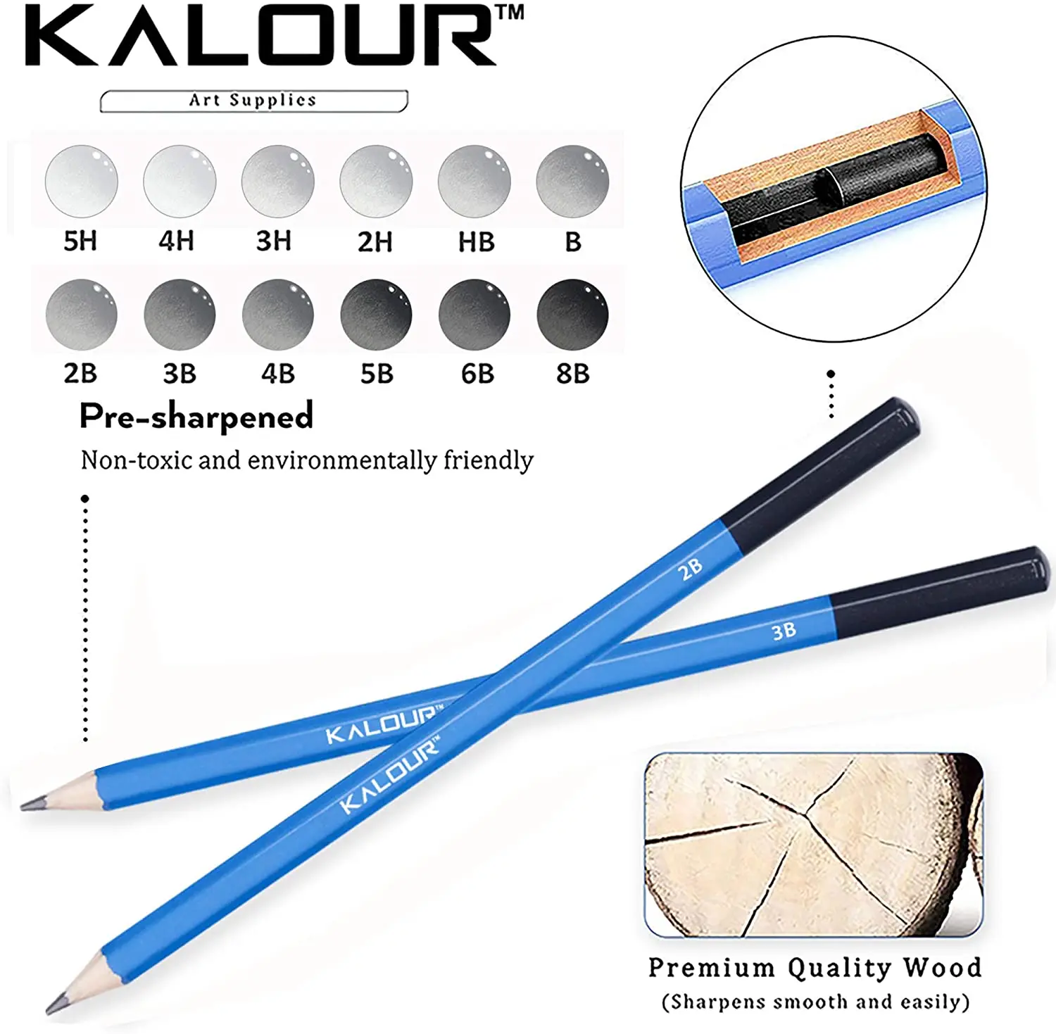 Professional 33pcs Sketch And Draw Pencil Set For Sketching And Drawing In  Nylon Case For Artist And Beginner - Buy Skething And Drawing